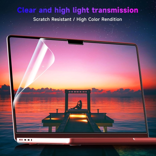 2 Pack Anti Blue Light Screen Protector for MacBook Air 13.6 Inch 2022, Anti Glare Matte Light UV
