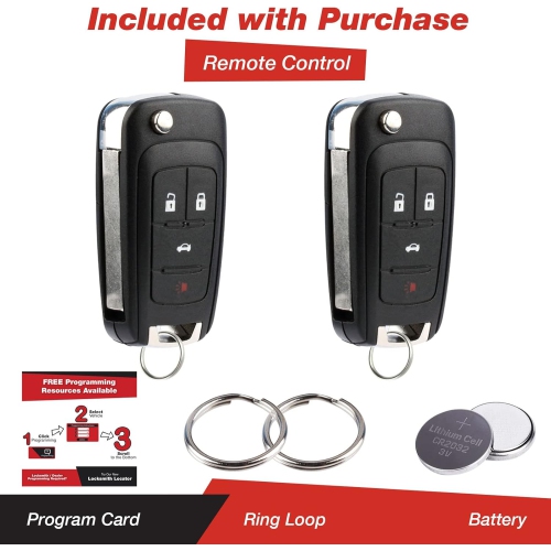 Keyless Entry Remote Control Car Uncut Flip Key Fob Replacement for OHT01060512