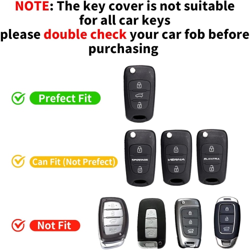 Étui pour porte-clés BE pour KIA, Kia Soul Protecteur de clé en silicone avec porte-clés compatible avec Kia Soul 2012-2014 2010-2013