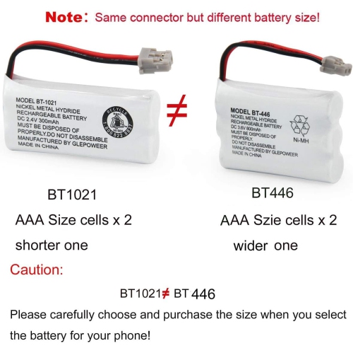 800&nbsp;mAh BT-446 y de 3,6&nbsp;V Compatible avec BBTY0503001Uniden BT446 BT-1004 BT-1005 GE-TL26402 BT-504 CPH-488B