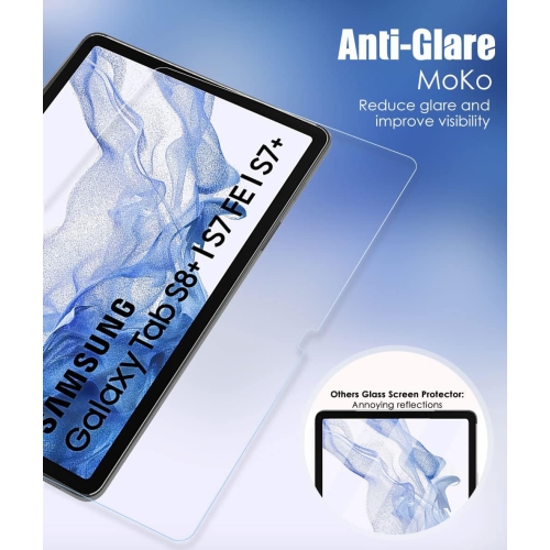 2 Pack Paper Screen Protector for Samsung Galaxy Tab S9 FE Plus 5G 2023/Tab S9 Plus/Tab S7 FE 5G/Tab S8 Plus