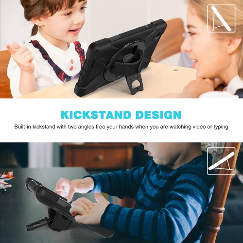 ged Case for Lenovo Tab M8 (TB-300FU) 2023 Released with Kickstand Hand Strap Pencil Holder &