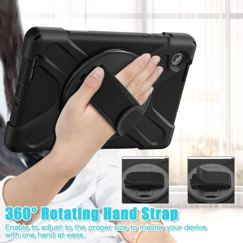 ged Case for Lenovo Tab M8 (TB-300FU) 2023 Released with Kickstand Hand Strap Pencil Holder &