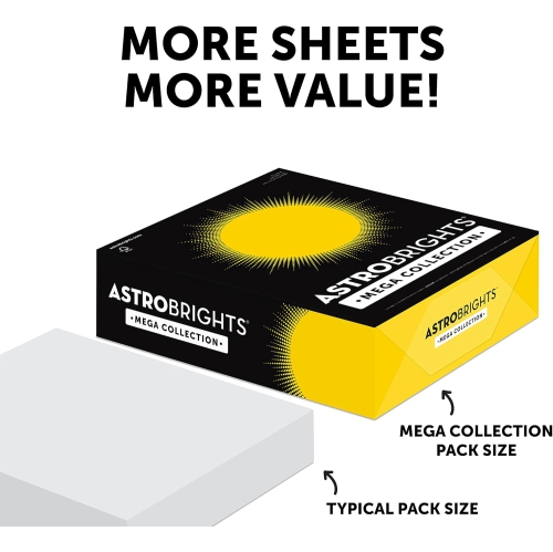 Mega Collection Colored Paper, 8 ½ x 11, 24 lb/89 gsm, Ultra Pink, 625 Ct. " Exclusive" -