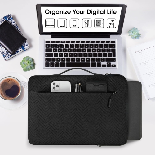 Laptop Sleeve 15.6 Inch Laptop Case Waterproof Business Laptop Bag 360° Protective Computer Carrying Bag Compatible