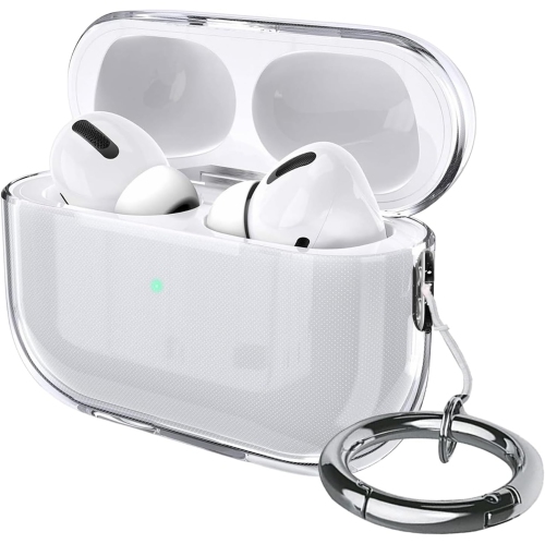 USTIYA  Case for Airpods Pro 2Nd Gen 2022 / Airpods Pro 2 2023 USB-C Clear Protective Cover Transparent Key Chain Strap