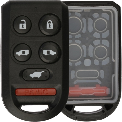 Replacement 6 Button Keyless Entry Remote Key Fob Shell Case With Trunk Release