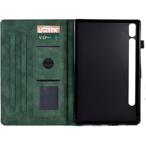 Étui pour Galaxy Tab S8/S7 de 11&nbsp;po de Samsung, étui-support à rabat en cuir PU de qualité supérieure avec [ fente] [porte-stylet] [auto