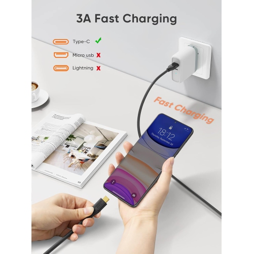 USB C to USB A Cable 1.6FT, USB C to USB 3.1 USB 3.2 Gen2 10Gbps USB A to C Data Cable, Fast Charging