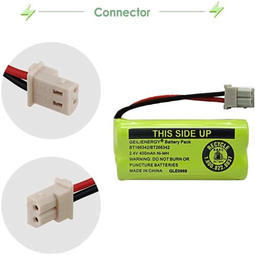 NiMH 2,4&nbsp;V 400&nbsp;mAh y Compatible avec BT-166342 BT-266342 BT-162342 BT-262342 BT183342 BT-183342 Sanik