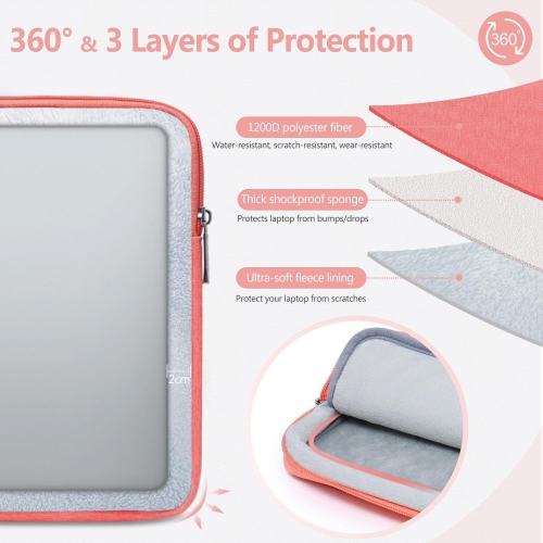 15-16 Inch Laptop Sleeve Compatible with MacBook Pro 16 M3/M2/M1 Pro/Max A2991 A2780 A2485 A2141 2024-2019, XPS