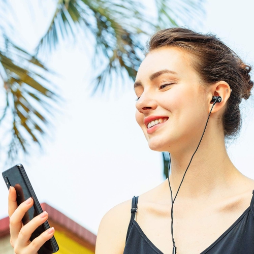 Fusion Earbuds with rophone - New 2024 - Long-Lasting Wired Ear Buds - Innovative: in-Ear with Memory Foam -