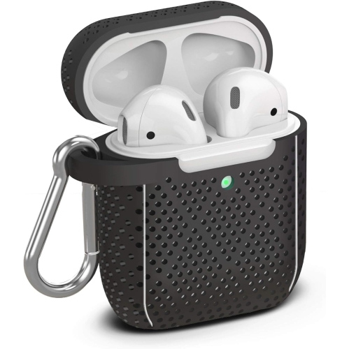 TALKWORKS  Talk Works Airpods Case Cover With Keychain - Protective Hard Silicone Skin for Airpods Keychain Case Carabiner