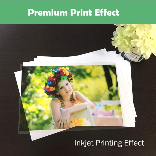 KOALA Transparency Film for Inkjet/Laser Jet Printers - 8.5 x 11 Inch 20 Sheets Printable Transparency Paper for OHP