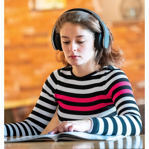 Bluetooth Over-Ear Stereo Foldable Headphones, Wired s Rechargeable with Built-in rophone