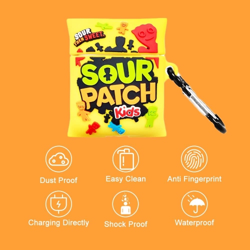 Cute Case Cover Compatible with AirPods 3rd with Carabiner Keychain Hook,Funny Kawaii 3D Soft Silicone