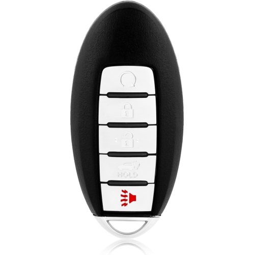 Key Fob Remote Replacement for 2014 2015 2016 Nissan Path 5 Buttons 433MHz KR5S180144014,Black