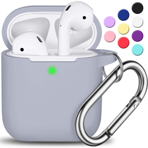 R-FUN  for Airpod 2Nd Generation Case Cover, Soft Silicone Protective Cover With Keychain for Women Men Compatible