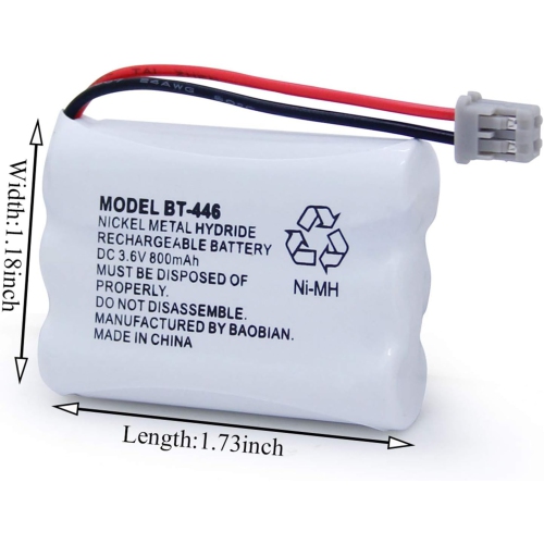 BT-446 BT446 BT-504 BT-1004 BT-1005 Cordless Phone y Compatible with Uniden UIP1868 TRU8885 TRU885-2
