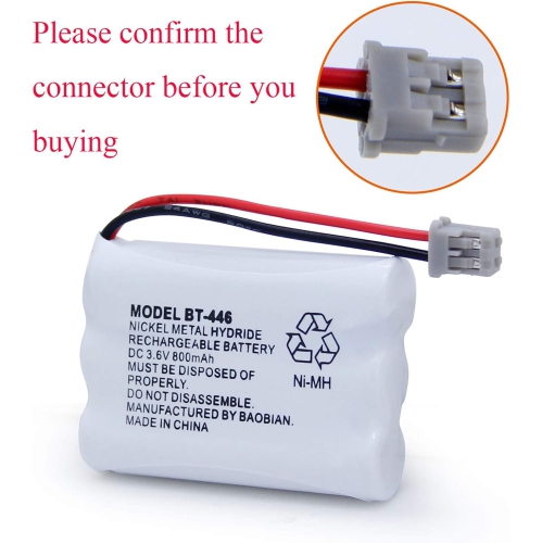BT-446 BT446 BT-504 BT-1004 BT-1005 Cordless Phone y Compatible with Uniden UIP1868 TRU8885 TRU885-2
