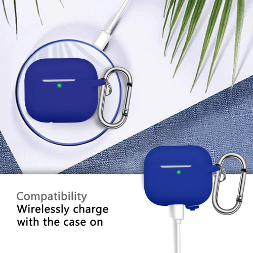 for AirPod 3 Case Cover, Silicone Protective Accessories Skin with Keychain Compatible with AirPod 3rd Generation