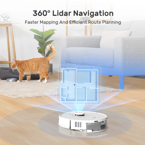Wenhome X1 Pro 3-in-1: Vacuum, Mop, and Pet Grooming Station with Self-Emptying, 360° Lidar Navigation, Home Mapping, Wi-Fi/App/Alexa/Google