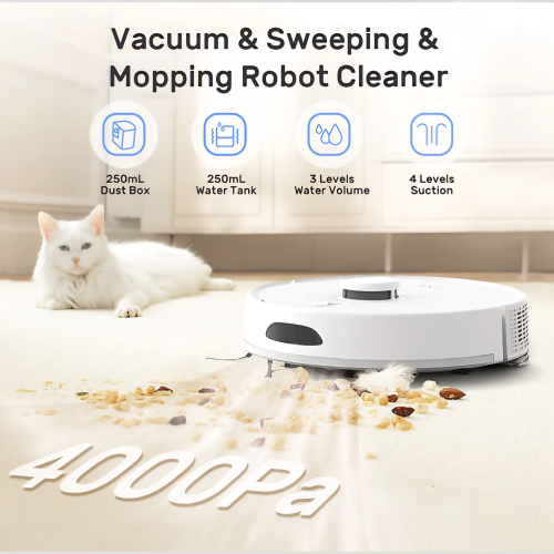 Wenhome X1 Pro 3-in-1: Vacuum, Mop, and Pet Grooming Station with Self-Emptying, 360° Lidar Navigation, Home Mapping, Wi-Fi/App/Alexa/Google