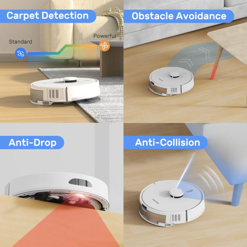 Wenhome X1 Pro 3-in-1: Vacuum, Mop, and Pet Grooming Station with Self-Emptying, 360° Lidar Navigation, Home Mapping, Wi-Fi/App/Alexa/Google