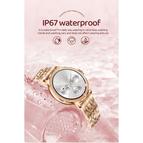 ISPEKTRUM Aurora GT50 Smart Watch Women, 1.32" HD Screen Bluetooth Calls & Text