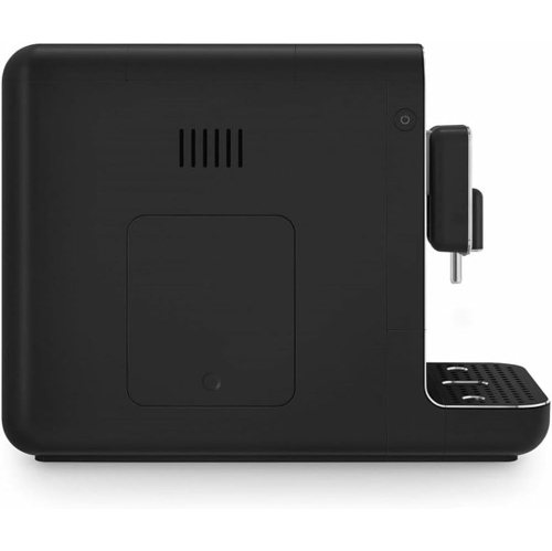 Smeg Super Automatic Espresso Machine with Steam Wand, Full Black #BCC02FBMUS - Open Box