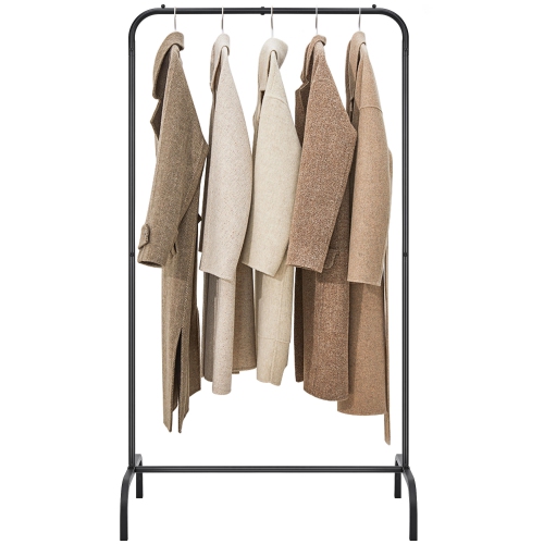 Support à vêtements portatif, support à vêtements multifonction à une tige pour suspendre des vêtements, noir