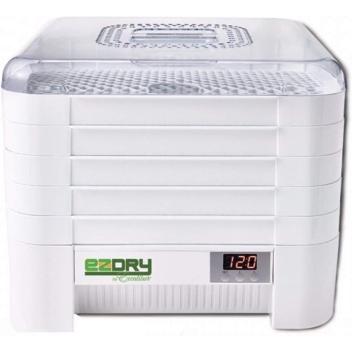 Image 1 de 6.. Déshydrateur électrique empilable à 5 plateaux ECB50B EZ Dry d'Excalibur avec commande de température et capteur de chaleur
