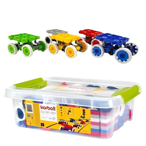 KORBO EDU CAR 400 STEAM Creative Blocks Build Vehicles Educational Teaching Tools Can Complement with Bee-Bot, Blue-Bot & Loti-Bot Coding Toy Floor
