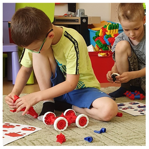 KORBO EDU CAR 400 STEAM Creative Blocks Build Vehicles Educational Teaching Tools Can Complement with Bee-Bot, Blue-Bot & Loti-Bot Coding Toy Floor