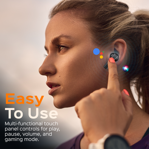 TREBLAB X8 - True Wireless Earbuds, Active Noise Cancelling, Exceptional Sound, Dual ENC Mics for Calls, IPX5, 40H Play, Comfortable Fit for Sports,