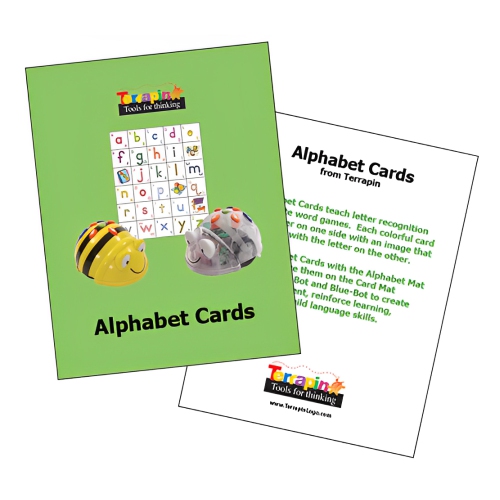 Image 1 de 4.. Ensemble de cartes de l'alphabet Terrapin pour les accessoires de classe Bee-Bot et Blue-Bot Coding Robots