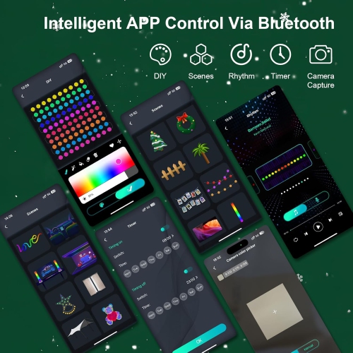 Color Changing Globe String Lights, 33ft Smart Fairy String Lights with APP Control, Mini Ball LED Twinkle Lights Hanging