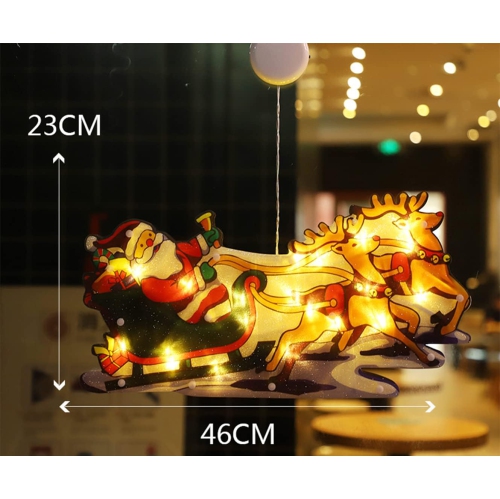Christmas Window Silhouette Decoration Christmas Window Decoration Lights Battery Operated Christmas Window Lighted Decorations