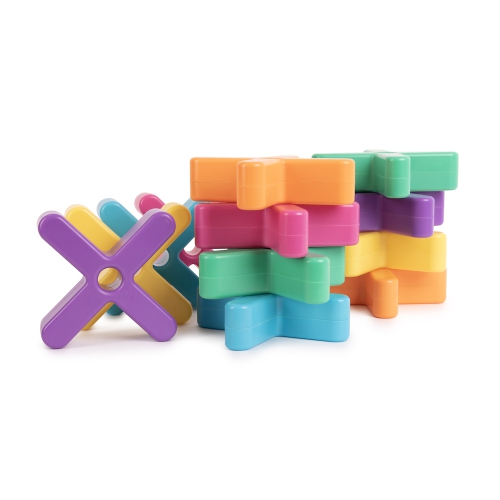 TTS Glow Crosses Small 12pcs Rechargeable Versatile, Perfect for Class Teaching, Leaning Suitable for Classroom Office Glow in the Dark Decoration