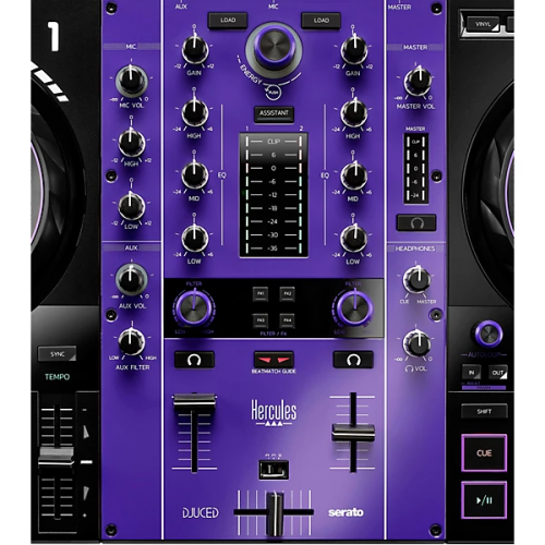 Hercules DJControl Inpulse 500 Purple Edition 2-deck USB DJ Controller with Serato DJ/DJUCED