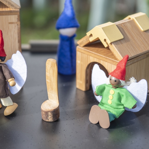 TTS Small World Woodland Elves and Fairies Miniature - 10pcs, Classroom Wooden Figurines Perfect for Storytelling, Home and Bedroom Decor