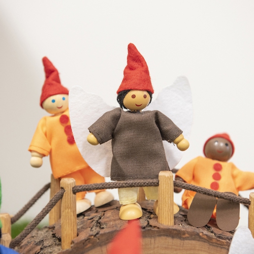 TTS Small World Woodland Elves and Fairies Miniature - 10pcs, Classroom Wooden Figurines Perfect for Storytelling, Home and Bedroom Decor