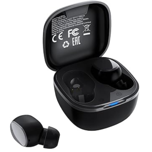 True Wireless Earbuds 2, Bluetooth Stereo Earphones Deep Bass Noise Cancellation with USB-C Charging Case for Calling, Gaming, Running - 32-Hour Play