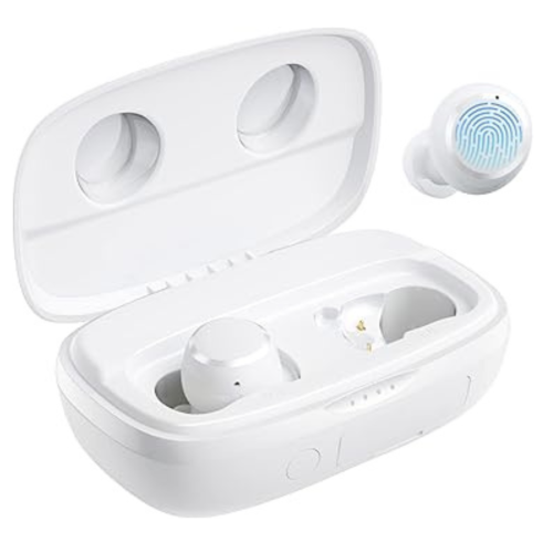 2022 Wireless Earbuds, Tribit 150H Playtime Bluetooth 5.2 IPX8 Waterproof Wireless Earbuds Deep Bass Call Noise Reduction Bluetooth Earbuds Touch Con