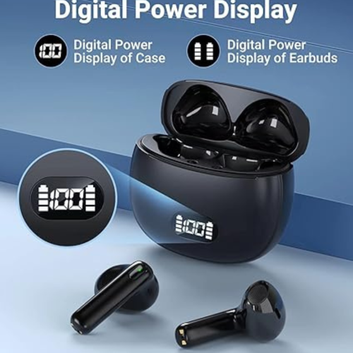 Wireless Earbuds Mehiaz Bluetooth 5.3 Earbuds in-Ear Headphones with Microphone 30H Playtime Clear Calls 13mm Speaker Ear Buds with Charging Case