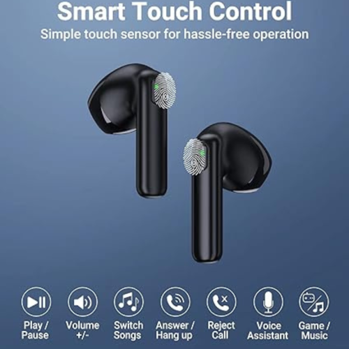 Wireless Earbuds Mehiaz Bluetooth 5.3 Earbuds in-Ear Headphones with Microphone 30H Playtime Clear Calls 13mm Speaker Ear Buds with Charging Case