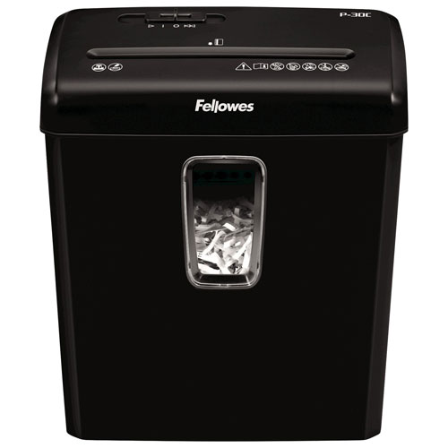 Fellowes PowerShred 6-Sheet Cross-Cut Shredder