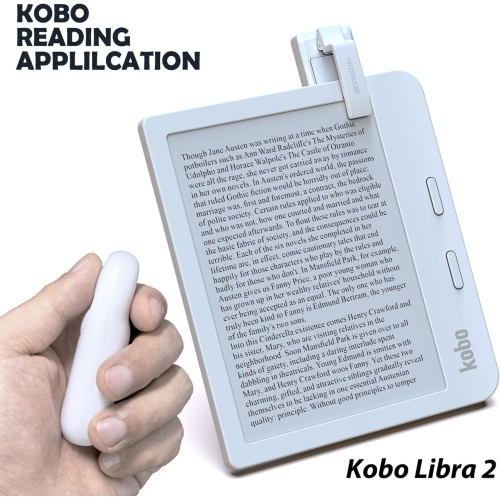 Page Turner for Kindle Paperwhite Oasis Kobo E-Readers Accessories, Remote Page Turner for Ipad Reading Comics, for Phone Taking Photos Camera, White