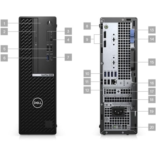 Refurbished Excellent - Dell 5090 Desktop, Intel Core i5-10400, 16GB RAM, 512GB SSD