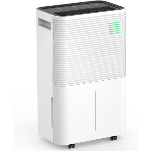 Antarctic Star Dehumidifiers for Home, Bathroom, Bedroom, 45 Pints Dehumidifier with Auto Defrost, 4L Water Tank, White